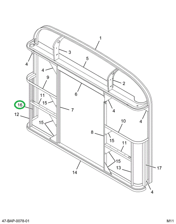 2202296C1 CHANNEL STRUCTURAL*REAR CORNE