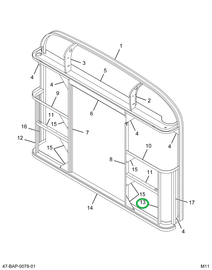 2202300C1 CHANNEL STRUCTURAL*REAR POST