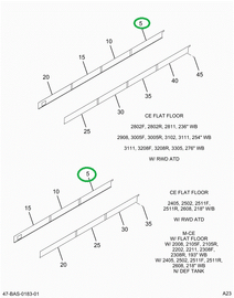 2202358C4 SKIRT, LOWER REAR 3-BOW+9 R 14