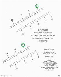 2202362C4 SKIRT, LOWER REAR 3-BOW R 20.0