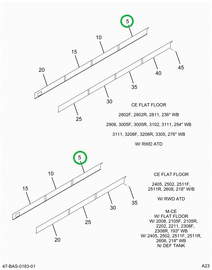 2202364C4 SKIRT, LOWER REAR 3-BOW R 14.5