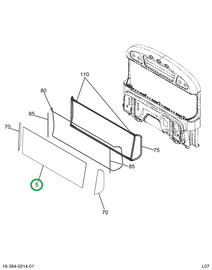 2202540C3 WINDSHLD  FLAT 3 PIECE CTR