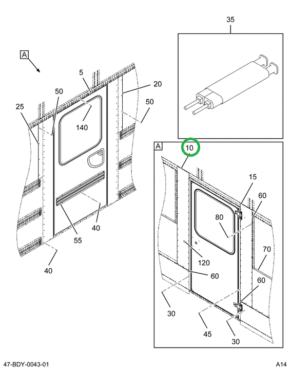 2202802C3 Panel L Aft Modified Forward 2