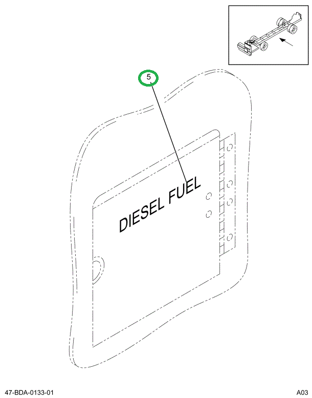 2202822C1 DECAL  DIESEL FUEL