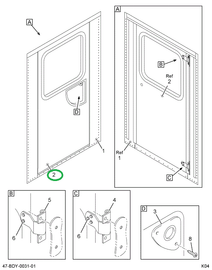 2202914C2 Door, Side Emergency Side Left