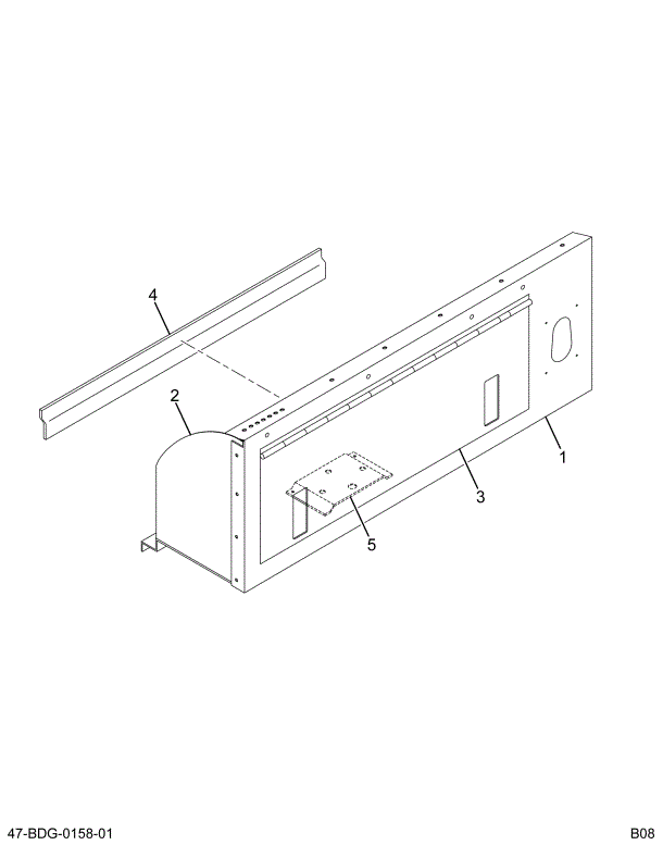 2203434C3 COMPARTMENT ASSY DRVRS WDO W/