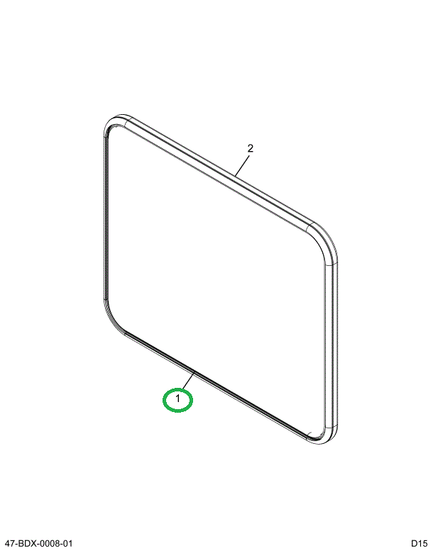 2203470C1 GLASS DOOR 28% LT TRANS BRONZ