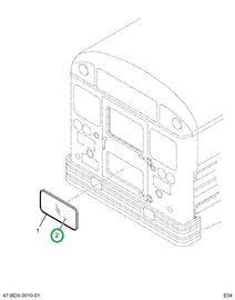 2203484C1 Glass, Lucite Bottom Rear Door