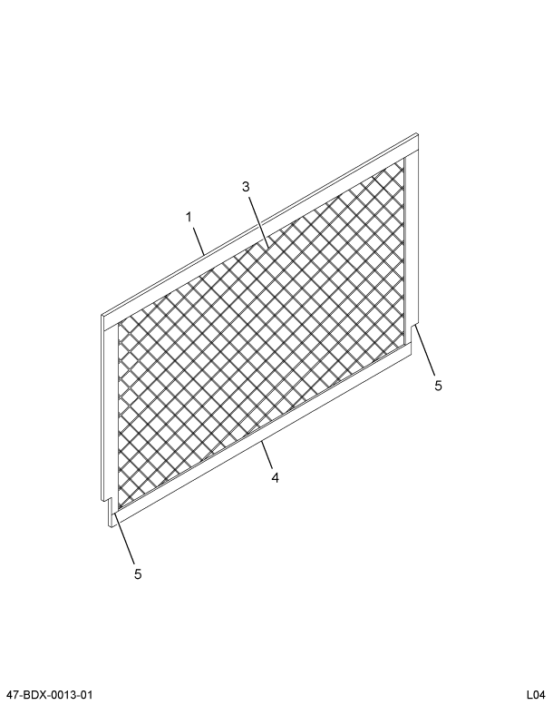 2203827C5 GUARD GLASS ASSY BACK-UP STD