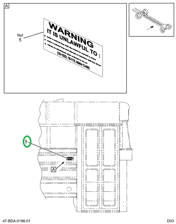 2204236C1 Decal Unauthorized Entry
