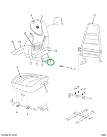 2205397C1 ARMREST  DRVR NAT BRN LH 42OZ