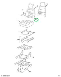 2205400C1 ARMREST  DRVR NAT GRY LH 42OZ