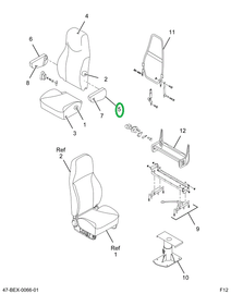2205420C1 Armrest Driver National Gray L