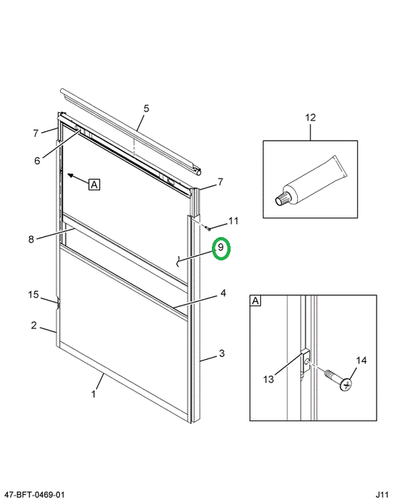 2205457C3 Glass, Window, Laminated Split