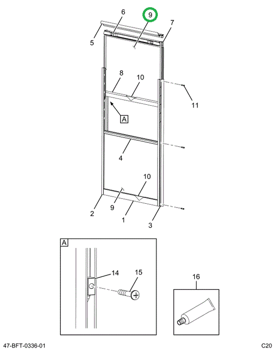 2205468C3 Glass, Window, Laminated Split