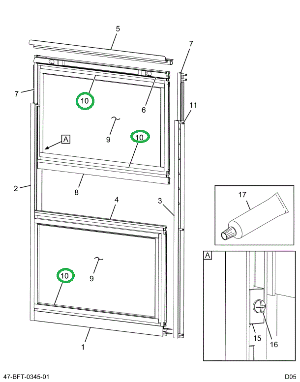 2205498C2 CHANNEL*WINDOW GLAZING TEMPERE