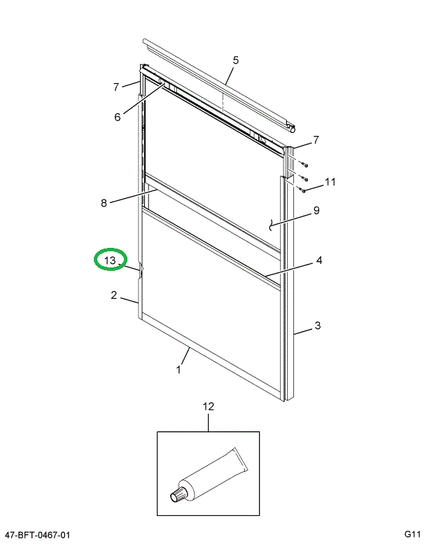 2205499C2 CHANNEL*WINDOW GLAZING TEMPERE