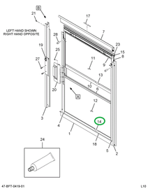 2205547C2 CHANNEL*WINDOW GLAZING K/O LAM