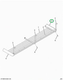 2205668C1 CAP END*LUGG RACK MTD BELOW L