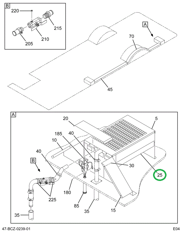 2206485C1 Cover, Left Auxiliary Heater C