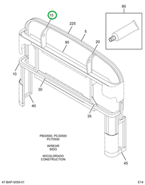 2206548C3 Brace, Bow, Bus, Rear, L