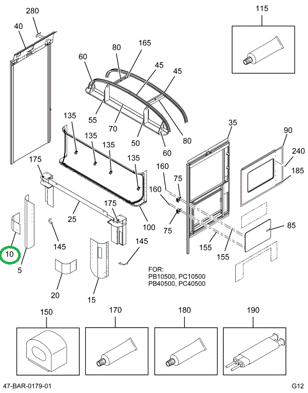 2206576C3 COWL, LEG , UPPER R