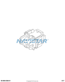 2206665C1 HOUSING  3 CKTS  LATCHING CONN