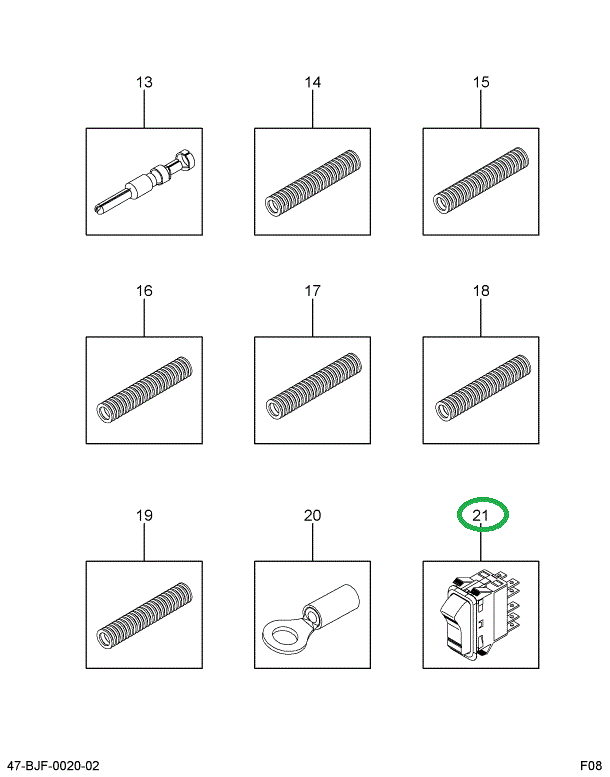 2206672C1 BODY CONNECTOR  SWITCH  10 WAY