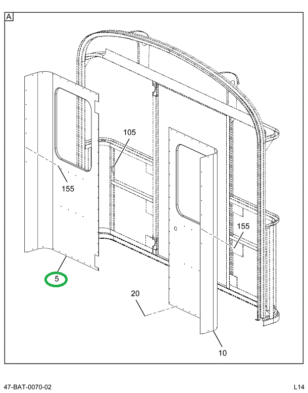 2206735C4 PANEL REAR INNER R