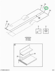 2206809C4 PANEL, BUS BODY , REAR THRESHO