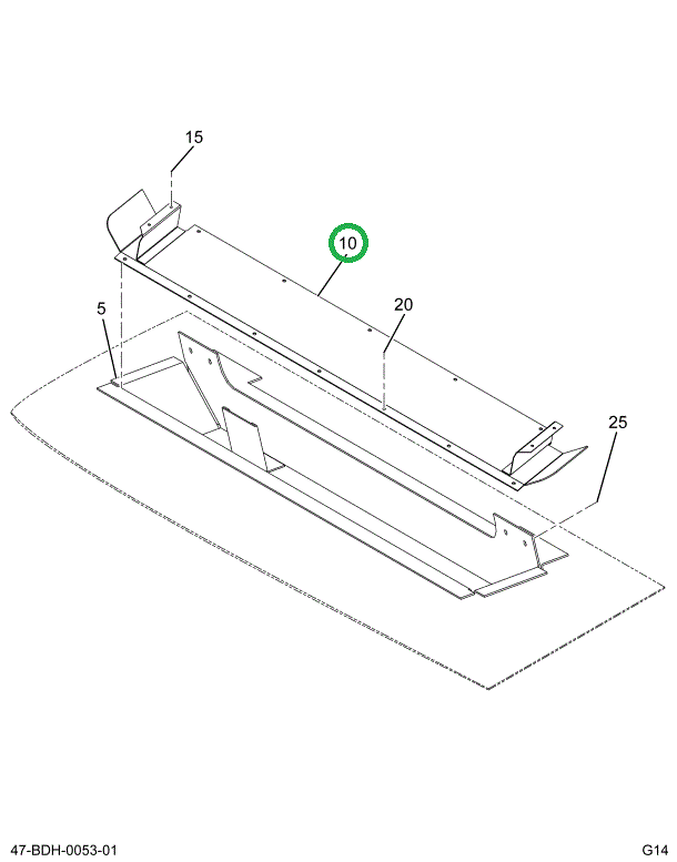 2206874C2 Cover, Heater Hose, Sed 25 In.