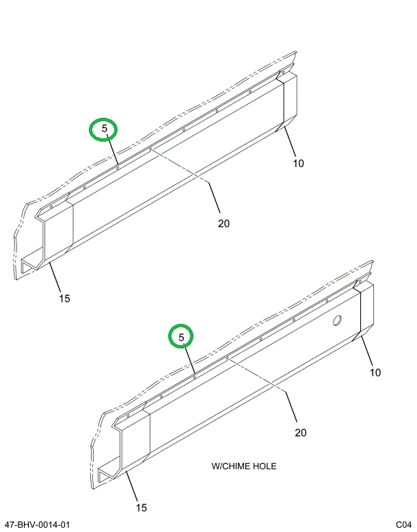 2207433C2 BAR LIGHT DRVR SPRING WHITE