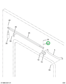 2207815C1 Spacer, Lift Door Handle