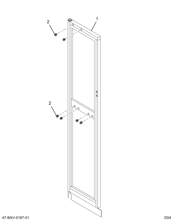 2208824C93 TUBE  OUTWARD OPN DOOR FWD 27.