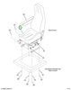 2208918C92 Seat, Mag 200 N/armrst 42oz Bl