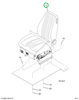 2208949C92 Seat, Mag 100 N/armrst 42oz Br