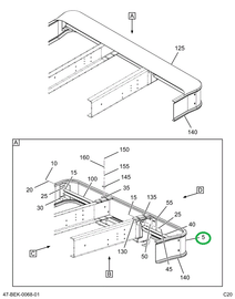 2209153C3 BUMPER  REAR R THRU BUMPER EXH