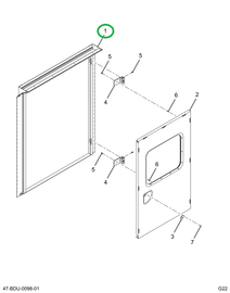 2209223C5 Frame, Door, Bus, Ada Lift Hin