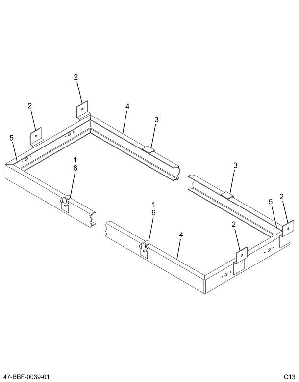 2209299C5 FRAME, LIGHT-BAR , ASSY DESTIN