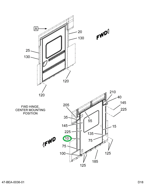 2209334C5 Panel, Bus Body, Trim Door Ins