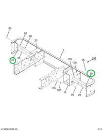 2209394C1 ANGLE   MTG RR BOLT-ON BUMPER