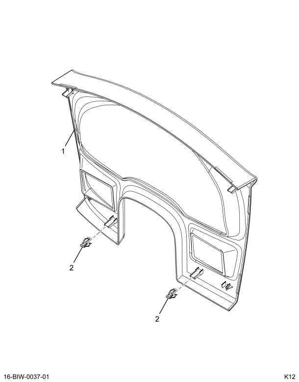 2209410C94 BEZEL,TRIM , CLUSTER ASSY