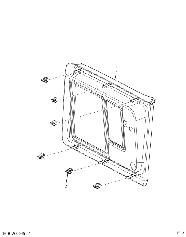 2209411C95 BEZEL,TRIM , WING BAZEL ASSY,