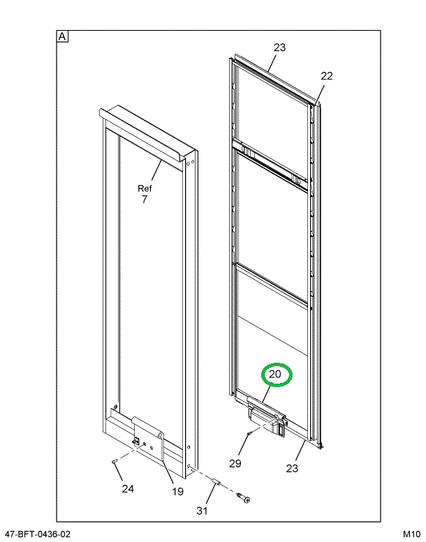 2209523C1 HANDLE  EMERGENCY  K/O WINDOW