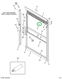 2209539C1 Glass, Tempered Top Kick Out W