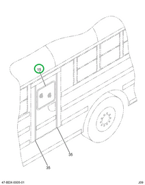 2209735C1 GLASS DOOR SED TEMP TINTED 2