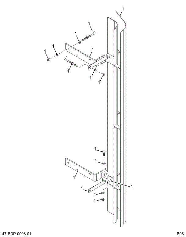 2209858C91 AIR-FOIL TOP  MOUNTED REAR PB1