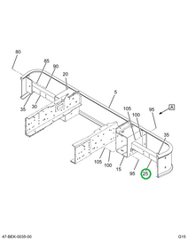 2210474C1 CHANNEL   SUPPORT REAR BUMPER