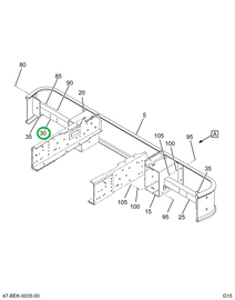 2210475C1 CHANNEL   SUPPORT REAR BUMPER