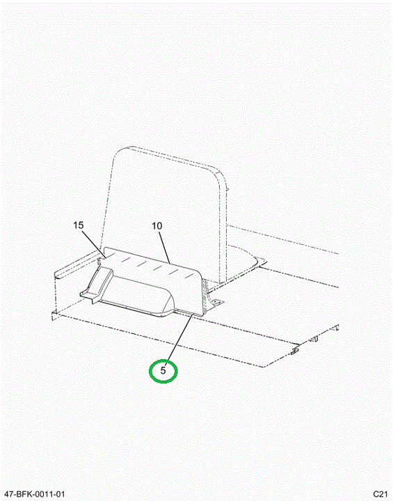 2210879C3 Panel, Modesty 45 Inch L Entra